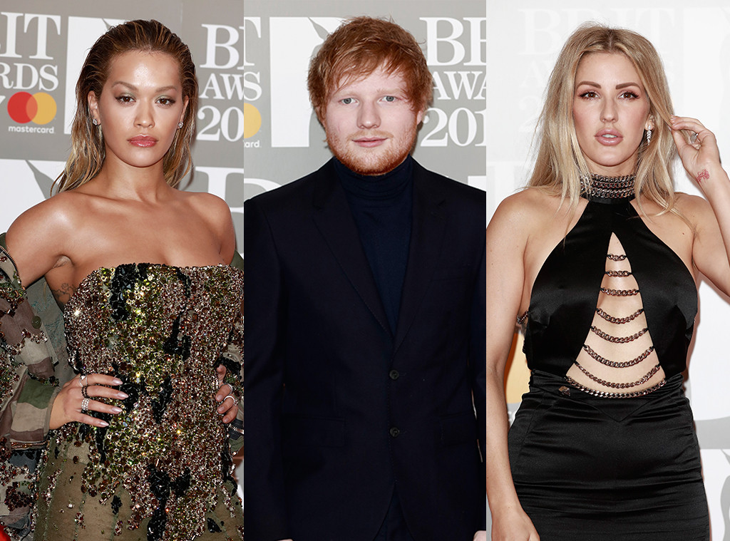 Rita Ora, Ed Sheeran, Ellie Goulding Rita Ora, Ed Sheeran, Ellie Goulding